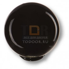 626NE Ручка кнопка детская коллекция , выполнена в форме шара, цвет черный глянцевый