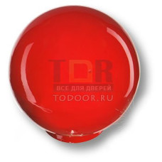 626RJ Ручка кнопка детская коллекция , выполнена в форме шара, цвет красный глянцевый