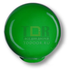 626VE2 Ручка кнопка детская коллекция , выполнена в форме шара, цвет зеленый глянцевый