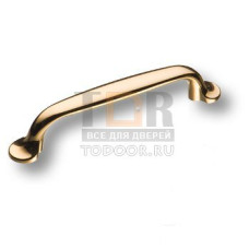 7032-100 Ручка скоба современная классика, глянцевое золото 96 мм