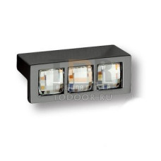 7165.0045.030 Ручка кнопка с кристаллами Swarovski эксклюзивная коллекция, графитовый 32 мм