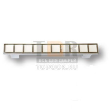 7172.0096.026.084 Ручка скоба эксклюзивная коллекция, глянцевый хром с белой эмалью