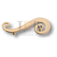 7182.0064.027.I Ручка скоба с кристаллом Swarovski эксклюзивная коллекция, матовое золото 64 мм
