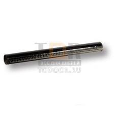 7524.0128.021.081 Ручка рейлинг эксклюзивная коллекция, черная глянцевая кожа 128 мм