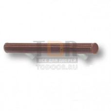 7524.0128.021.176 Ручка рейлинг эксклюзивная коллекция, коричневая кожа 128 мм