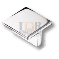842032MP02 Ручка кнопка квадратная модерн, глянцевый хром 32 мм