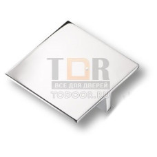 843064MP02 Ручка кнопка квадратная модерн, глянцевый хром 64 мм