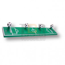 911VE Вешалка деревянная, футбольное поле с мячиками