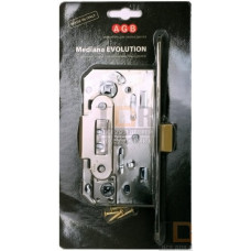 B01102.50.06.567 Замок межкомнатный (BOX) WC AGB MEDIANA EVOLUTION (хром) + отв. планка B01102.50.06.567 Замок межкомнатный (BOX) WC AGB MEDIANA EVOLUTION (хром) + отв. планка