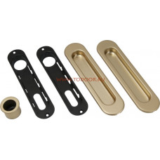 B01927.00.08 Комплект ручек KIT F для раздвижных дверей (матовое золото)