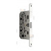 B06102.50.06.567 Замок межкомнатный (BOX) WC AGB MEDIANA POLARIS (хром) + отв. планка B06102.50.06.567 Замок межкомнатный (BOX) WC AGB MEDIANA POLARIS (хром) + отв. планка
