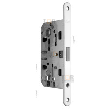 B05103.50.34.567 Замок межкомнатный (BOX) под цилиндр AGB MEDIANA POLARIS (мат. хром) + отв. планка