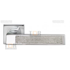 Дверная ручка LUXURY на квадратном основании DC-4-S DOLCE VITA PC хром
