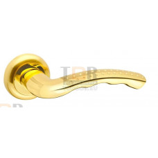 Дверная ручка на круглой розетке Bona ZM SG/GP-4