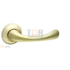 Дверная ручка на круглой розетке BRIO RM SG/GP-4