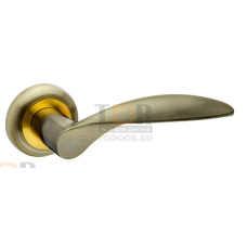 Дверная ручка на круглой розетке Dona ZM AB/SG-6