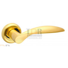 Дверная ручка на круглой розетке Dona ZM SG/GP-4