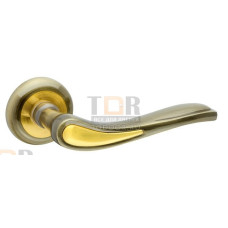Дверная ручка на круглой розетке Lira ZM AB/SG-6