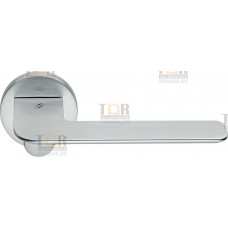 Дверная ручка на круглом основании COLOMBO Slim FF11RSB-CM матовый хром
