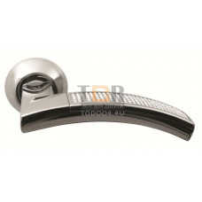 Дверная ручка на круглом основании SILLUR 132 P.CHROME/CRYSTAL хром/ кристаллы