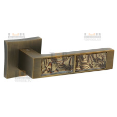 Дверная ручка на квадратном основании ORO&ORO 921-13 TCF кофе tiger