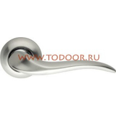 Дверная ручка раздельная Andromeda LD143-1SN/CP-3 матовый никель/никель Дверная ручка раздельная Andromeda LD143-1SN/CP-3 матовый никель/никель