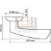 Дверная ручка раздельная Corona LD23-1CP-8 хром Дверная ручка раздельная Corona LD23-1CP-8 хром
