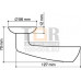 Дверная ручка раздельная Corona LD23-1SN/CP-3 матовый никель/никель Дверная ручка раздельная Corona LD23-1SN/CP-3 матовый никель/никель