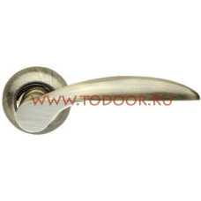 Дверная ручка раздельная Diona LD20-1AB/GP-7 бронза/золото Дверная ручка раздельная Diona LD20-1AB/GP-7 бронза/золото