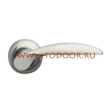 Дверная ручка раздельная Diona LD20-1SN/CP-3 матовый никель/никель Дверная ручка раздельная Diona LD20-1SN/CP-3 матовый никель/никель