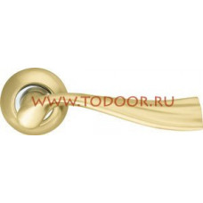 Дверная ручка раздельная Laguna LD85-1SG/CP-1 матовое золото/никель Дверная ручка раздельная Laguna LD85-1SG/CP-1 матовое золото/никель