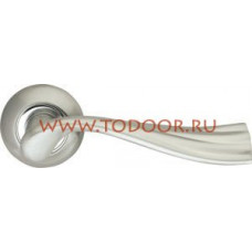 Дверная ручка раздельная Laguna LD85-1SN/CP-3 матовый никель/никель Дверная ручка раздельная Laguna LD85-1SN/CP-3 матовый никель/никель