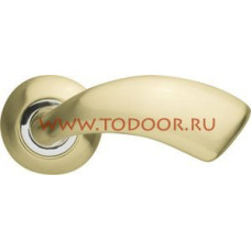 Дверная ручка раздельная Leo LD56-1SG/CP-1 матовое золото/никель Дверная ручка раздельная Leo LD56-1SG/CP-1 матовое золото/никель