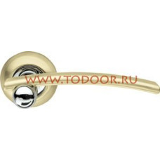 Дверная ручка раздельная Mercury LD22-1SG/CP-1 матовое золото/никель Дверная ручка раздельная Mercury LD22-1SG/CP-1 матовое золото/никель