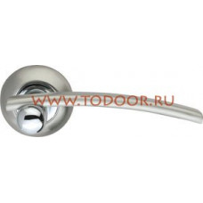 Дверная ручка раздельная Mercury LD22-1SN/CP-3 матовый никель/никель Дверная ручка раздельная Mercury LD22-1SN/CP-3 матовый никель/никель