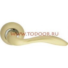 Дверная ручка раздельная Selena LD19-1SG/CP-1 матовое золото/никель Дверная ручка раздельная Selena LD19-1SG/CP-1 матовое золото/никель