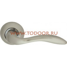 Дверная ручка раздельная Selena LD19-1SN/CP-3 матовый никель/никель Дверная ручка раздельная Selena LD19-1SN/CP-3 матовый никель/никель
