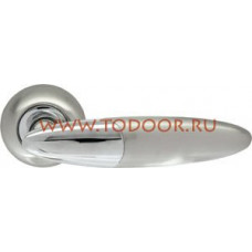 Дверная ручка раздельная Sfera LD55-1SN/CP-3 матовый никель/никель Дверная ручка раздельная Sfera LD55-1SN/CP-3 матовый никель/никель