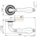 Дверная ручка раздельная Silvia CL 1 AS/СRP-109 античное серебро / кракелюр