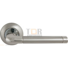 Дверная ручка раздельная Stella LD28-1SN/CP-3 матовый никель/никель Дверная ручка раздельная Stella LD28-1SN/CP-3 матовый никель/никель