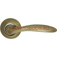 Дверная ручка раздельная Virgo LD57-1SG/CP-1 матовое золото/никель Дверная ручка раздельная Virgo LD57-1SG/CP-1 матовое золото/никель