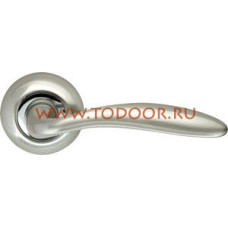 Дверная ручка раздельная Virgo LD57-1SN/CP-3 матовый никель/никель Дверная ручка раздельная Virgo LD57-1SN/CP-3 матовый никель/никель
