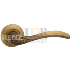 Дверная ручка RENZ "Флория" античная бронза DH 17-08 AB Дверная ручка RENZ "Флория" античная бронза DH 17-08 AB