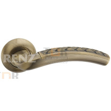 Дверная ручка RENZ "Лорето" античная бронза DH 39-08 АВ Дверная ручка RENZ "Лорето" античная бронза DH 39-08 АВ