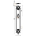 Дверная ручка Venezia "PELLESTRINA" на планке PL97 античное серебро Дверная ручка Venezia "PELLESTRINA" на планке PL97 античное серебро