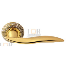 Дверная ручка Venezia Unique "FLY CRYSTAL" полированная латунь Дверная ручка Venezia Unique "FLY CRYSTAL" полированная латунь
