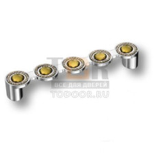 EM-601 CHROME-LIGHT GREEN Ручка скоба, 128 мм