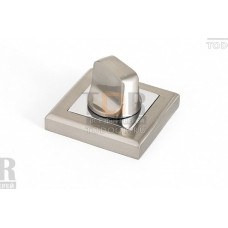 Фиксатор поворотный WC (квадратный) PALLADIUM RS BK SN/CP матовый никель / хром