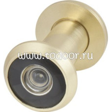 Глазок дверной, стеклянная оптика DVG1, 16/35х60 SG матовое золото