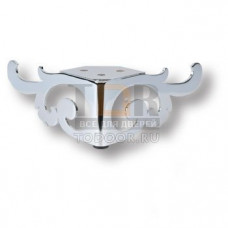 KAX-4605-0065-A01 Опора мебельная резная, цвет - глянцевый хром KAX-4605-0065-A01 Опора мебельная резная, цвет - глянцевый хром